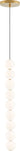 Orbet 9-Light Stacked Glass Orb Pendant - front