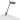 Splitty LED Desk Lamp – Matte Gray, Grommet Mount