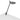 Splitty LED Desk Lamp – Matte Gray, Through-Table Mount
