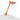 Splitty LED Desk Lamp – Matte Orange, Grommet Mount