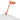 Splitty LED Desk Lamp – Matte Orange, Through-Table Mount