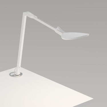 Splitty Reach LED Desk Lamp – Matte White, Grommet Mount