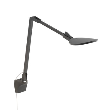 Splitty Reach Pro Gen 2 LED Desk Lamp – Matte Black, Wall Mount (Plug-In)