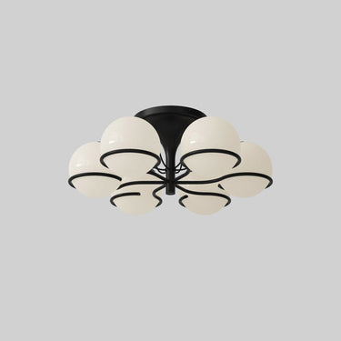 Astep Model 2042 - 6 Opaline Spheres Ceiling Light