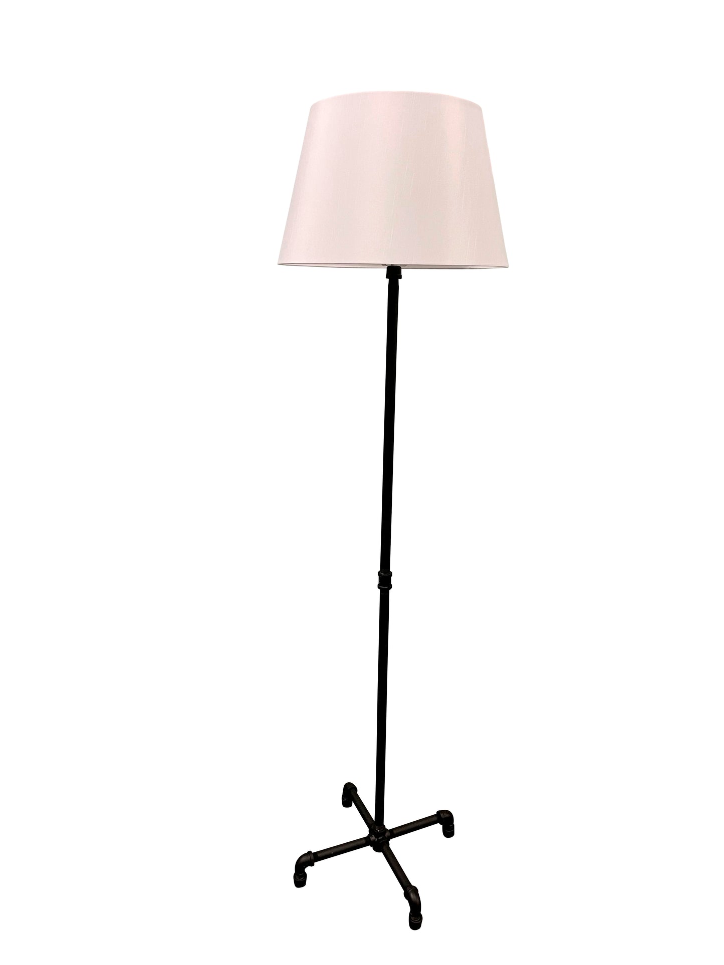 House of Troy Studio industrial black floor lamp with fabric shade ST600-BLK
