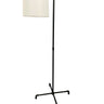 House of Troy Studio industrial black downbridge floor lamp with fabric shade