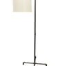 House of Troy Studio industrial granite downbridge floor lamp with fabric shade