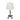 House of Troy Studio industrial black table lamp with fabric shade 