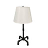 House of Troy Studio industrial black table lamp with fabric shade 