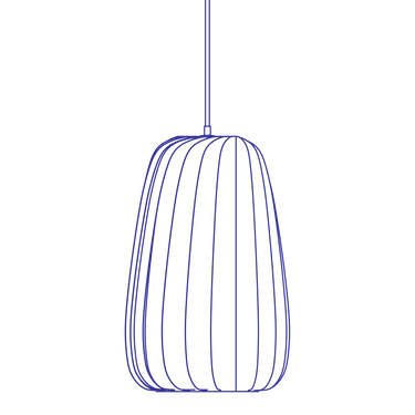 White Coated Paper, large size | ST906 Pendant by Tom Rossau