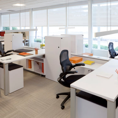 Elegant Koncept Sub 48 dimmable LED linear pendant for office and workspace lighting.