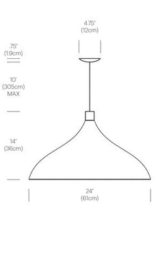 Swell Single XL Wide LED Pendant Light – Indoor Outdoor Modern Lighting by Pablo Designs - image 5