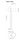 Santa & Cole TMD floor lamp styled in Scandinavian living room - line drawing
