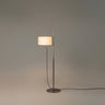 Santa & Cole TMD floor lamp with height-adjustable linen diffuser