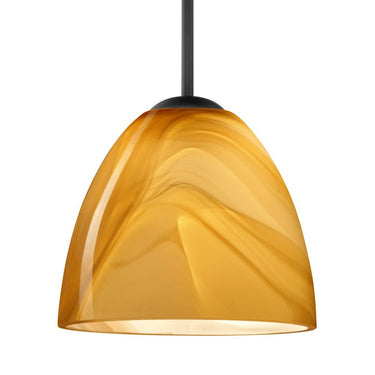 Handcrafted Honey glass pendant light for dining rooms, bedrooms, and contemporary interiors