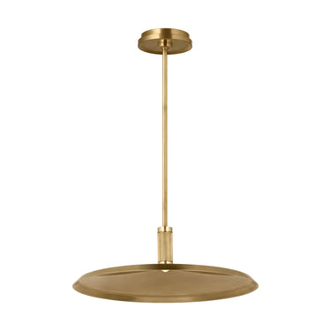 Hand-rubbed antique brass pendant lighting for contemporary kitchens, offices, and boutique hotels