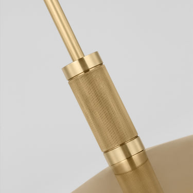 Luxury Saucer Direct 18 LED pendant with sandblasted antique brass shade for modern interiors