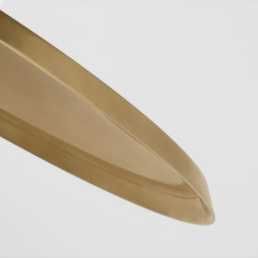Energy-efficient antique brass LED ceiling light fixture with warm 3000K ambient glow