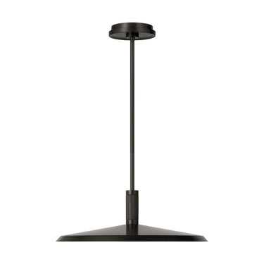 Minimalist bronze disc pendant ceiling light with 874 lumens dedicated LED for stylish modern homes and offices