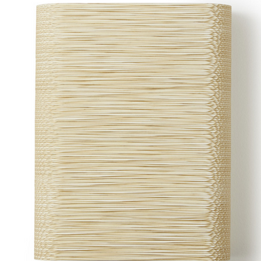 Graypants Skew Eco-Friendly Cardboard Sconce Handmade in Blonde Finish