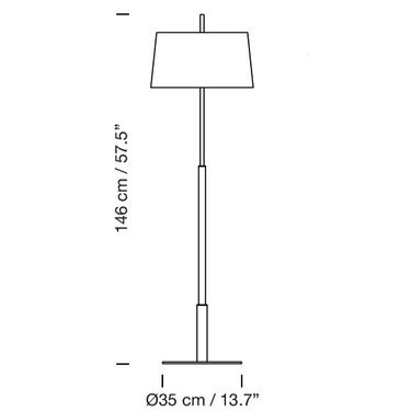 Santa & Cole Diana Floor Lamp
