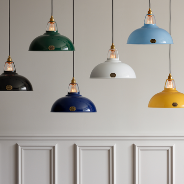 Coolicon Large 1933 Design Vitreous Enamel Pendant – colorways together, look 2