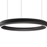 Tidal LED Pendant Light by Lodes in matte black modern Italian ring design 