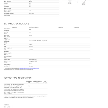 Dimensions of the Serre 24 (sheet 2)