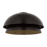 Shanti 20.5 inch brass LED flush mount ceiling light for modern interiors by Visual Comfort Modern in dark bronze finish