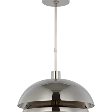 Modern LED large pendant light by Sean Lavin, Visual Comfort’s Shanti 20.5" wide dome fixture
