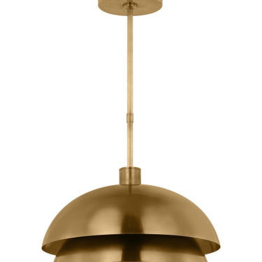 Brass finish Shanti large pendant light, commercial-grade ceiling lighting for restaurants or offices