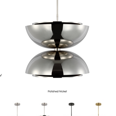 Designer 26" LED double pendant ceiling fixture for restaurants, lobbies, and stylish homes