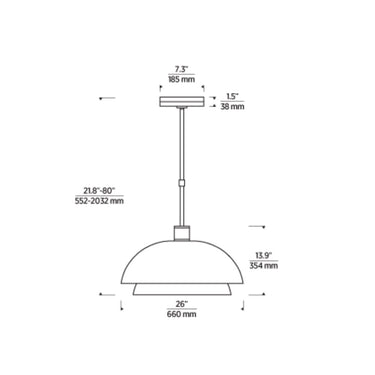 Shanti X-Large LED Pendant Light by Visual Comfort