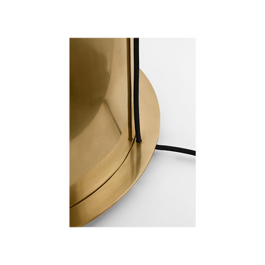 Contemporary antique brass LED floor lamp for luxury living room interiors
