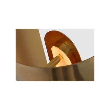 Luxury modern table lamp in antique brass for hotel and office spaces