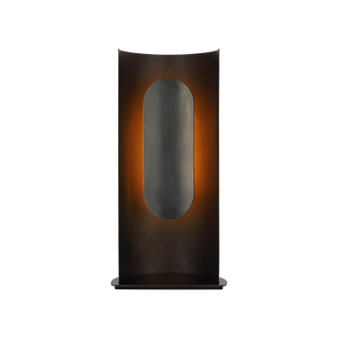 Bronze designer table lamp with warm 2700K LED illumination