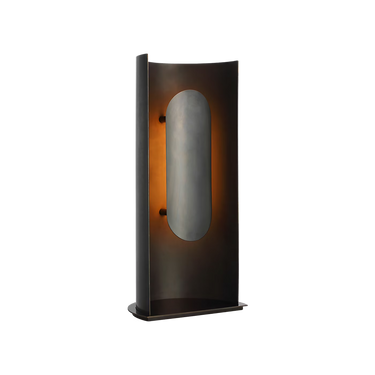 Modern bronze bedside lamp with touch dimming feature