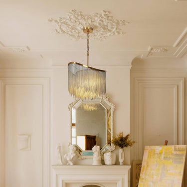 Shoebill Empire Chandelier - 18" Brass Glam Lighting