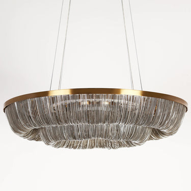 The Shoebill Collection - 31.5" Modern Brass Empire LED Chandelier 