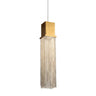 Shoebill  Brass Cylinder LED Pendant Light