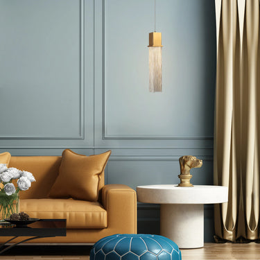 Dimmable LED Pendant Light with Adjustable Height - Living Room 