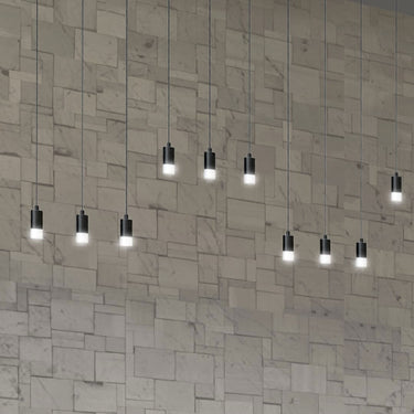 BlackJack Lighting Short Frosted Pendant