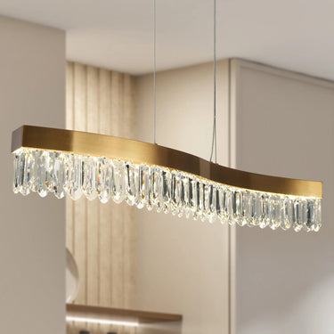 Sparkling Crystal Chandelier - Sibyl 36" Pendant Light 