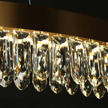 Modern Crystal Pendant Lighting - Sibyl 36" for Dining Room