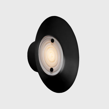 Viso Signal Fresnel lens wall light in Glossy Black, 6.8 in, product photo