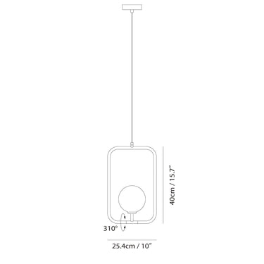 Seed Design Sircle Pendant L Black