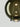 Italian handcrafted glass LED ceiling pendant with elegant golden sage glossy finish