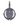 Designer chrome and smoke glass LED hanging light for modern kitchen or hotel bar area