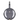 Contemporary blown smoke glass pendant lamp with 2700K LED for bedroom or living space
