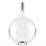 Sky-Fall Round Cleat Glass Pendant Light by Lodes in Chrome finish  with LED warm white glow